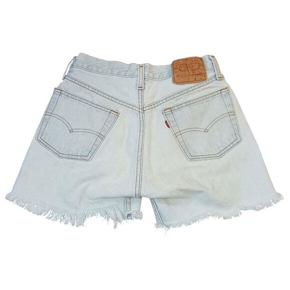 Vintage LEVI'S Rare 80's Cutoff Jean Shorts Original 501 Button Fly 1984 Fit 28 - Picture 1 of 15